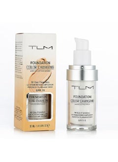 Bestland TLM Colour Changing Foundation  Flawless Coverage Lightweight Formula Adapts to Skin Tone Hides Wrinkles  Lines Hydrating  LongLasting BB Cream Makeup Base Concealer Cover 