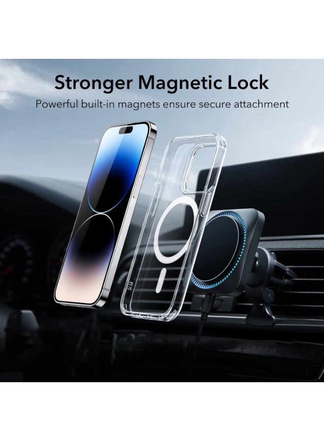 ORYXA iPhone 14 Pro Max Case MagSafe, 【Anti-Yellowing】 Clear Magnetic Phone Cover, Slim Shockproof Bumper Shell for Apple 14 Pro Max 6.7" (2022) (Clear) - Image 4