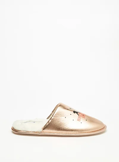 Flora Bella By Shoexpress Womens Printed Slip On Bedroom Slippers