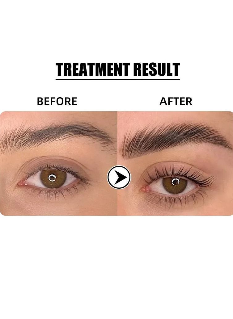 FLORA RUBY طقم تصفيح الحواجب ورفع الرموش 2 في 1، تصفيح احترافي للحواجب ورفع الرموش في المنزل لمدة 6-8 أسابيع، طقم تجعيد الرموش والحواجب بنفسك، يدوم طويلاً  - Image 5