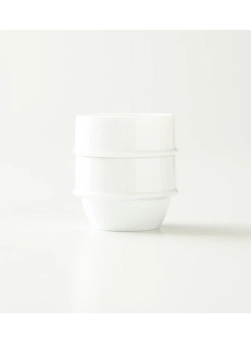 Origami Ceramic Cupping Bowls - Coffee Brewing Accessories - Stackable, Portable- Color White - Set of Six . - Image 3