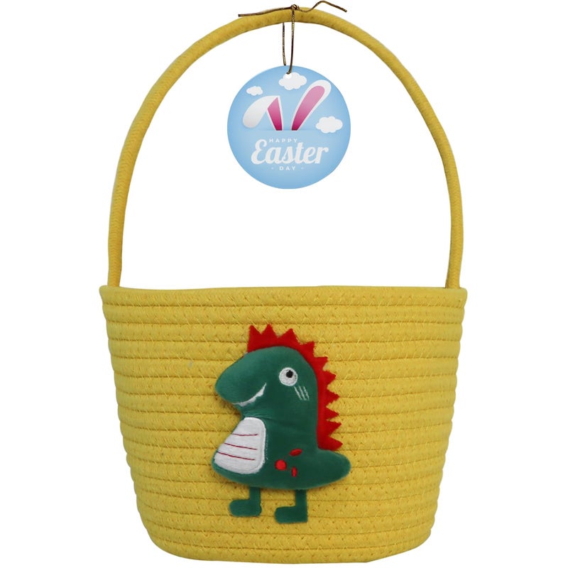 XENTUMI Easter Basket, Empty Easter Basket Essentials Easter Baskets for Kids, Bunny Egg Basket, Easter Baskets for Boys, Girls, Toddler, Babies, Gifts Basket Personalized - Image 1