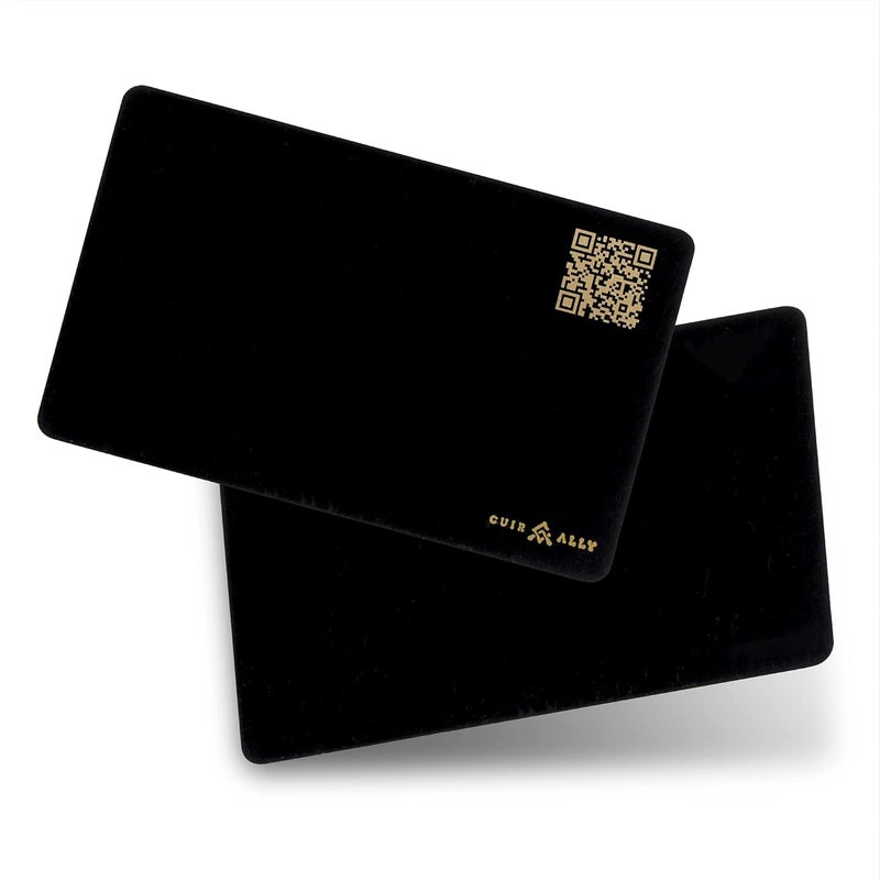 CUIR ALLY Premium NFC Business Card - Contactless Technology for Easy Networking and Data Sharing - Black - Image 3