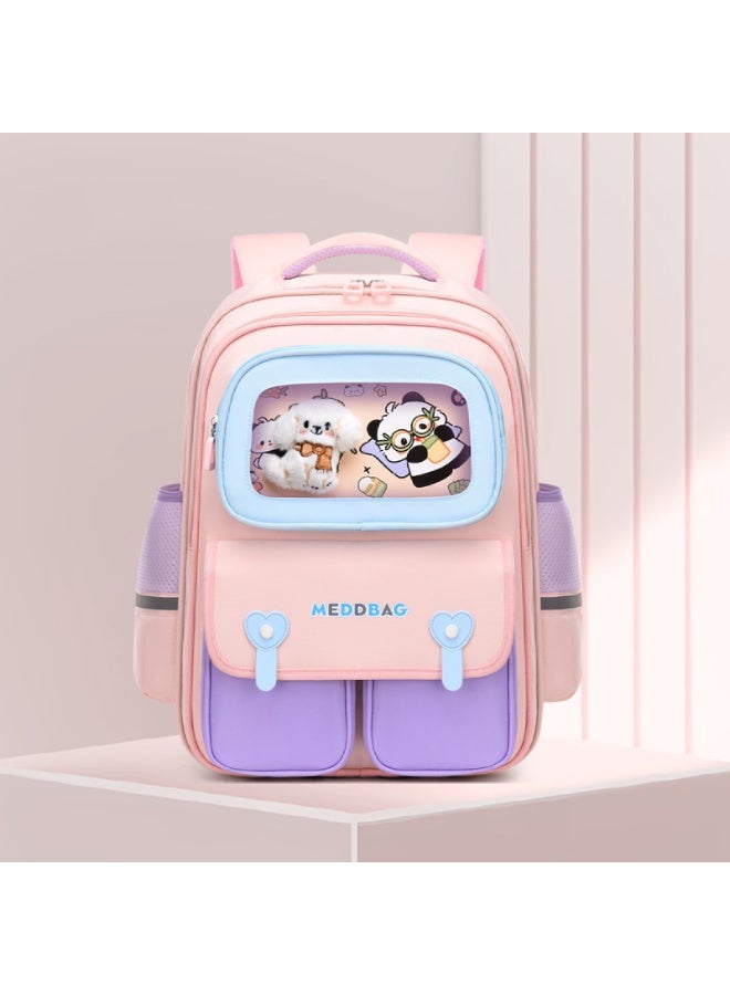 Kids School Backpack Grades 3-6 Simple Cartoon Design - Large Capacity, Lightweight, Ergonomic & Waterproof - Back to School Gift - Image 1