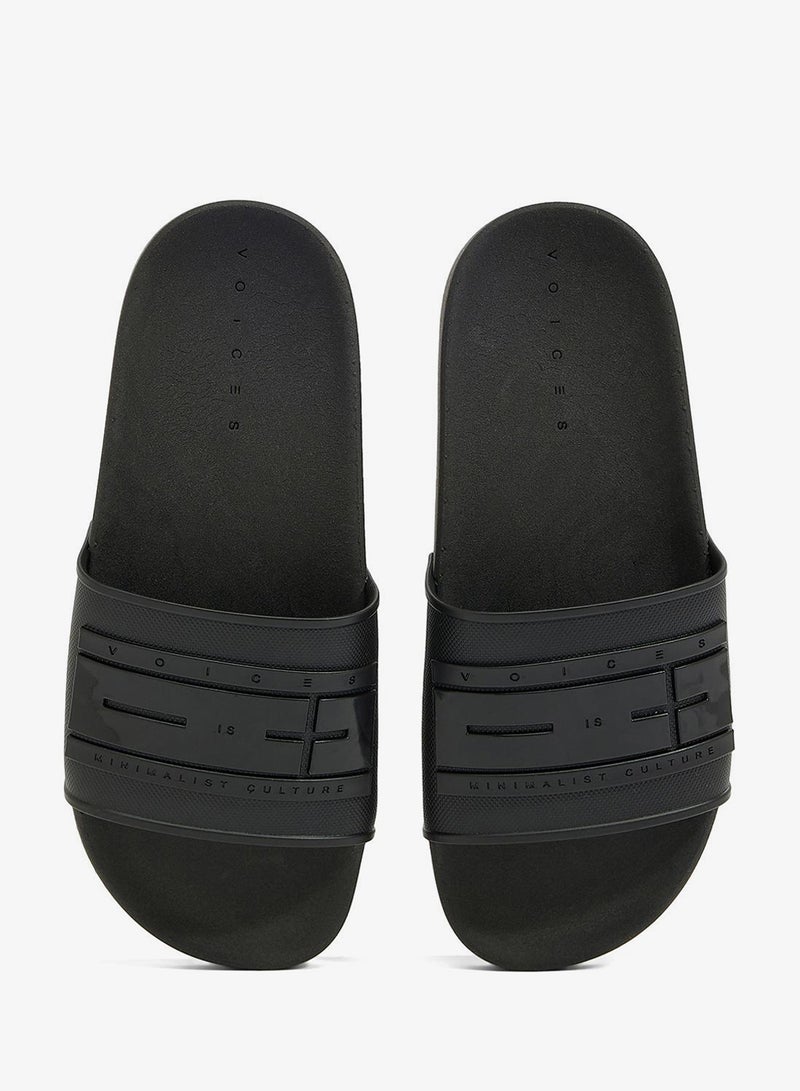 Voices Slide London Women'S Anti Slip Sole Single Strap Sandals - Black - Image 4