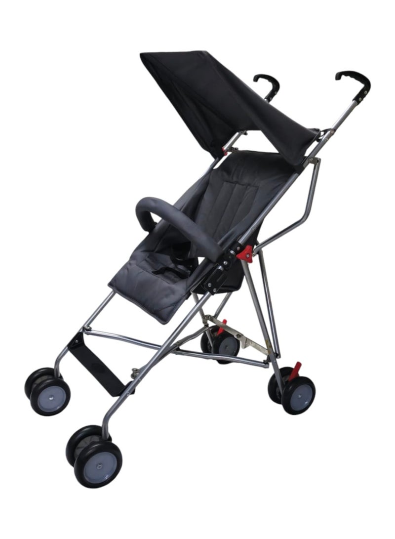 بيبي كارا عربة أطفال نحيفة بمظلة، 4 عجلات، وضعان، تتحمل حتى 15 كجم - Image 1