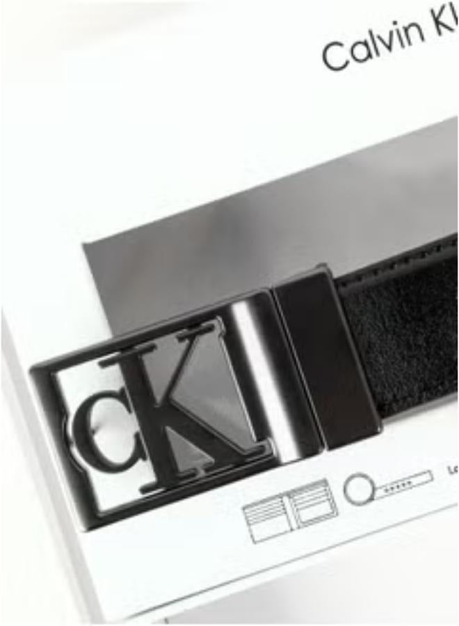 CALVIN KLEIN JEANS PLUS Calvin Klein Set Belt & Wallet for men Leather Black CK  - Image 5
