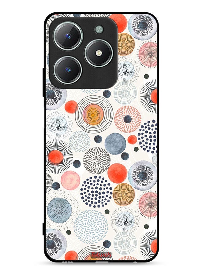 Tolwak Realme C63 4G Protective Case Cover Cotton Flowers Pattern - Image 1