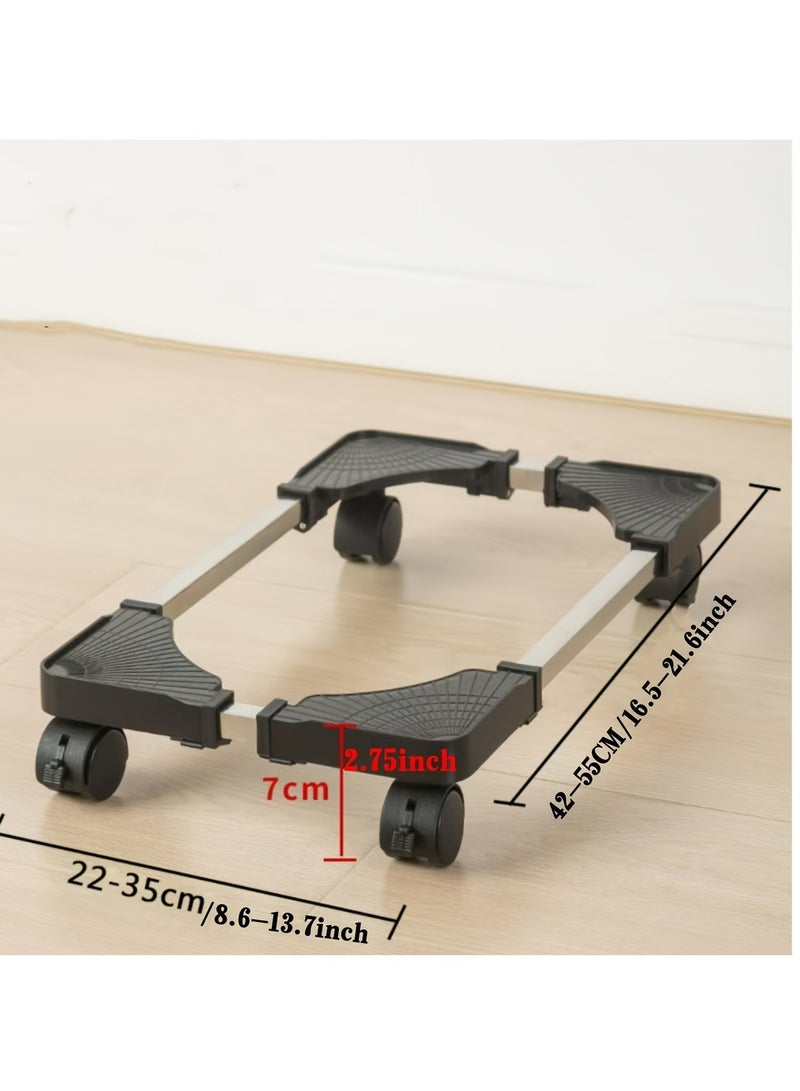 Generic Movable And Adjustable Computer Host Bracket with Universal Wheels Versatile Elevated Base for Air Conditioners And Humidifiers Sturdy And Convenient Stand For Enhanced Stability - Image 1