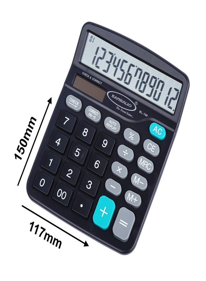 Bambalio12 Digits BL-700 Electronic Calculator, 3 Years Warranty - Image 2