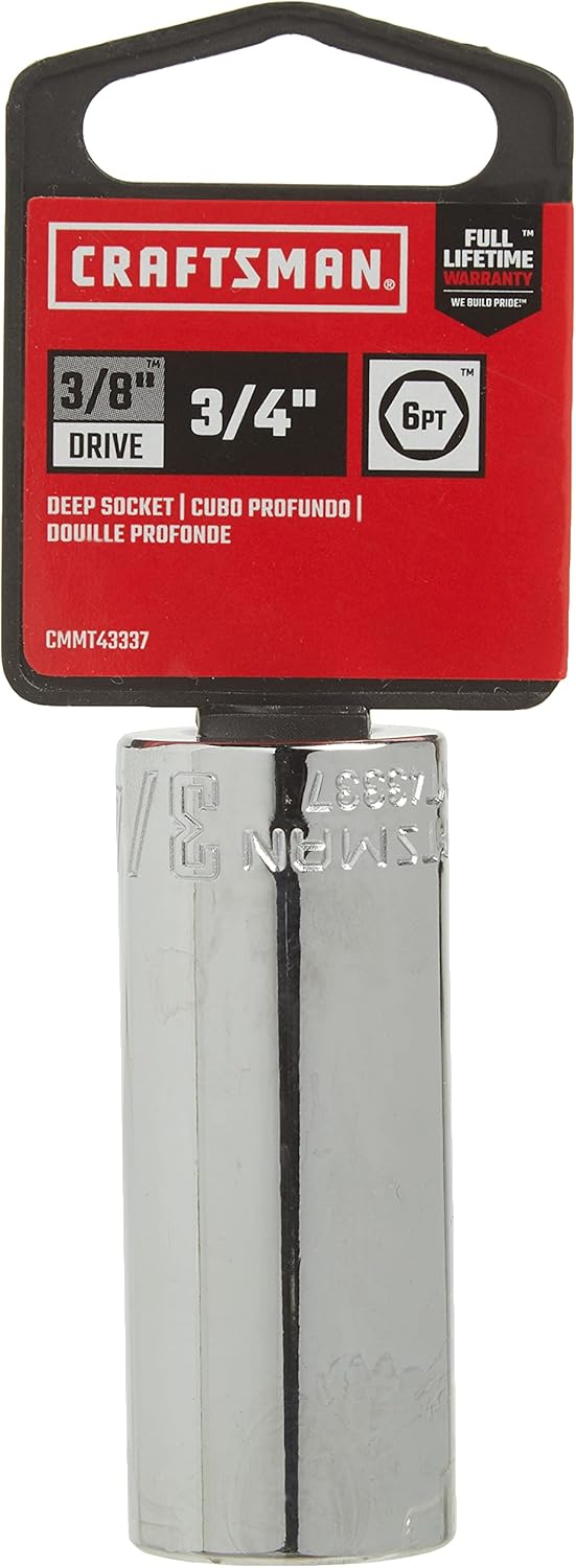 CRAFTSMAN CRAFTSMAN Deep Socket SAE 38Inch Drive 34Inch 6Point CMMT43337  - Image 2