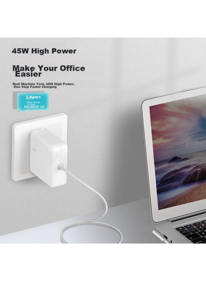 Mryc شاحن لابتوب Apple بقوة 45 واط، متوافق مع Macbook Air A1369 A1370 A1304، كابل محول طاقة 1.7 متر، 14.5 فولت 3.1 أمبير - Image 3