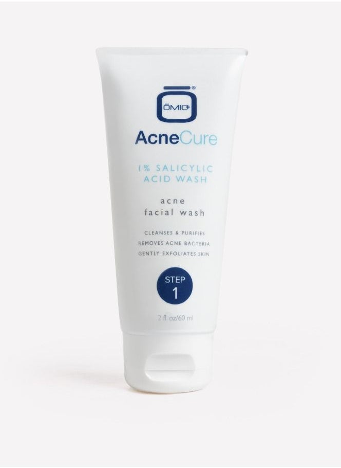 OMIC+ Acne Cure Facial Wash 1% Salicylic Acid  - Image 1