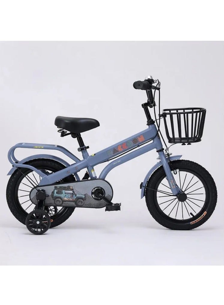 BABYCARA Kids Bike 12/14/16 Inch Assorted Cycling Removable Stabilizers Steel Frame with Basket and Air Tire - Image 1