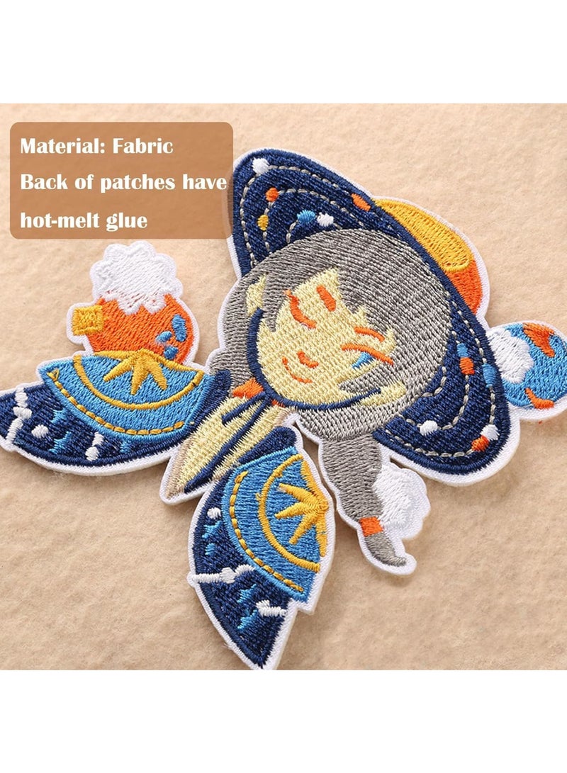 KASTWAVE Patch Embroidered, Iron on Patches, 9 PCS ET Iron, Embroidered Iron on Patches, for Kids DIY Crafts, Fashion Jeans, Backpacks, Clothing, Jackets, Hats, Craft, Sewing, Other Fabrics  - Image 3