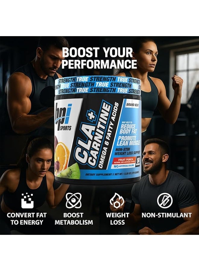 BPI SPORTS Cla+ Carnitine, Weight Loss Support, Fruit Punch, 370 grams, 50 servings packaging may very - Image 3