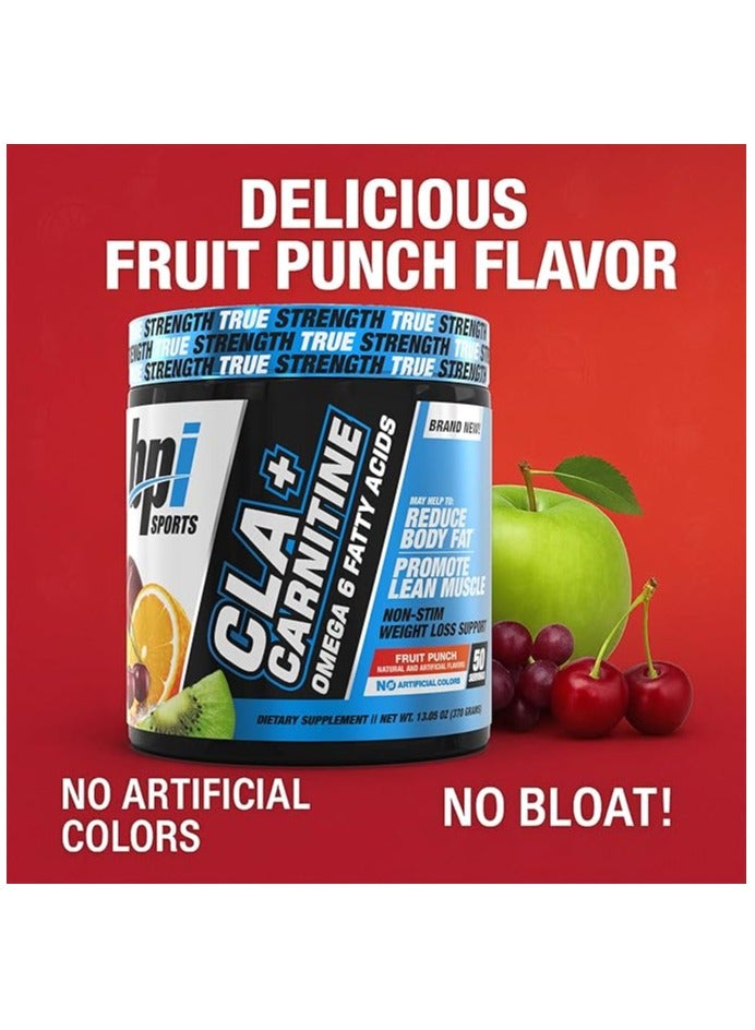 BPI SPORTS Cla+ Carnitine, Weight Loss Support, Fruit Punch, 370 grams, 50 servings packaging may very - Image 2