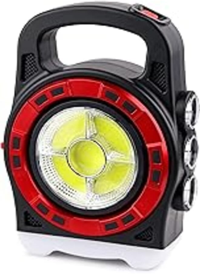 Generic Luz LED multifuncional para acampar, luz solar recargable para acampar, impermeable, proyector de mano para fallas de energía en el hogar, al aire libre, camping, senderismo, emergencias 