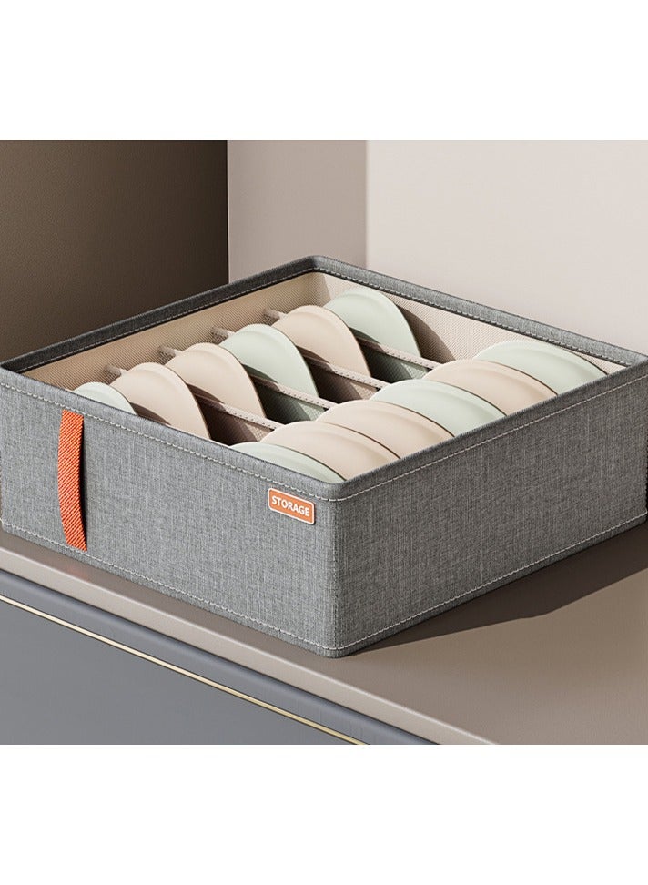 CityRiya-Long Wardrobe Clothes Organizer Storage Box Dividers Foldable Underwear Storage Bin Divider for Socks Bra Underwear Organizer Divider Cabinet Closet Cloth Drawer Storage Organizers Boxes  - Image 2
