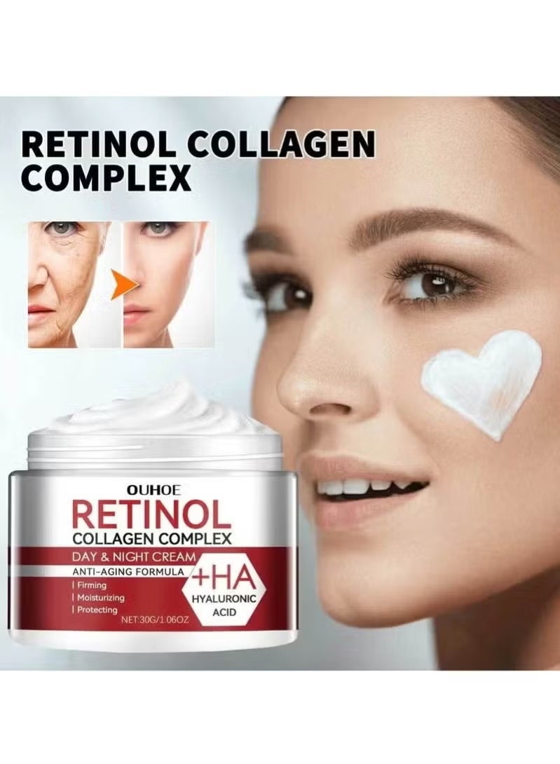 OUHOE Retinol Lifting Firming Cream Collagen Smooth wrinkles Face Cream For Moisturizer Whitening Brighten Skin Products - Image 2