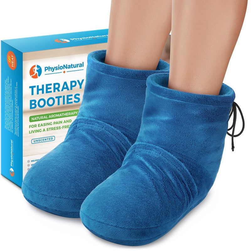 Microwaveable Booties and Feet Warmers Deeppenetrating Heat for Relieving Foot Stiffness Sore Muscles and Joints Achilles tendinitis Plantar Fasciitis Slippers for Women Men
