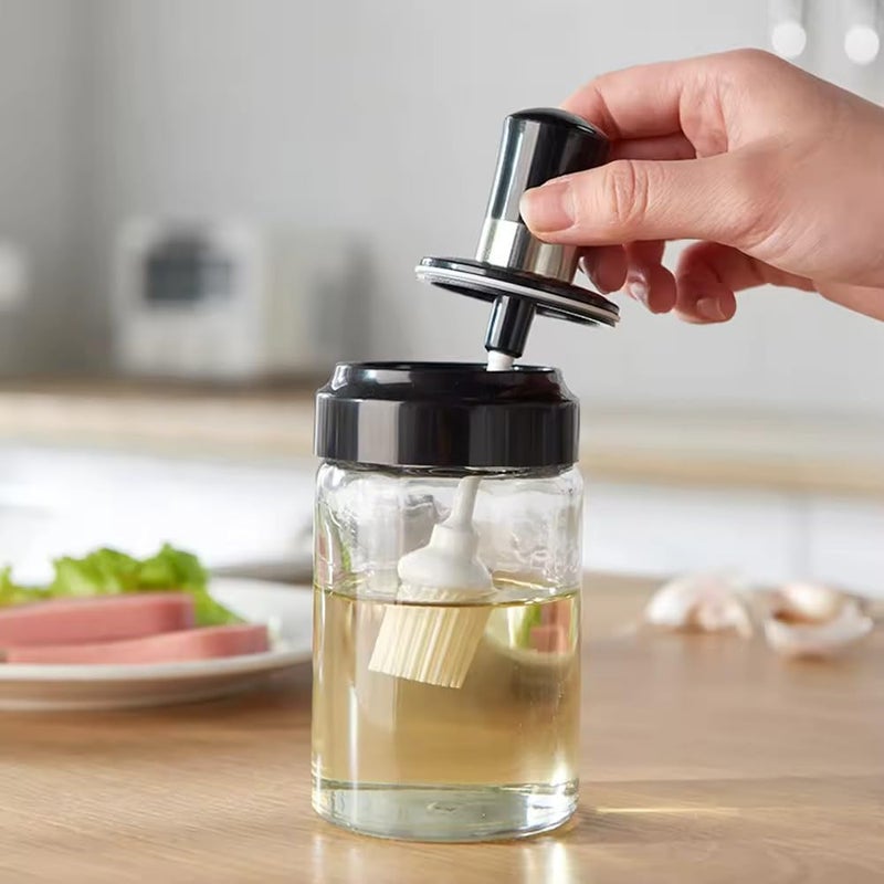 RIVUGJA RIVUGJA Glass Seasoning Container Ghee OilHoney Dispenser Bottle Kitchen Castor Stainless Steel Seasoning Bottle 5 Gm Blue  - Image 5
