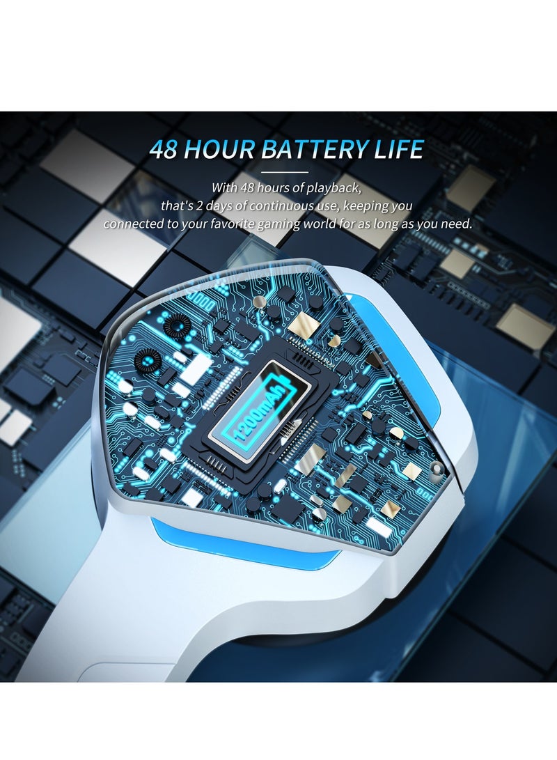 بنيون سماعة ألعاب لاسلكية مع ميكروفون عازل للضوضاء لجهاز الكمبيوتر PS4 PS5، سماعة 2.4G مع ميكروفون لجهاز الكمبيوتر المحمول - Image 5