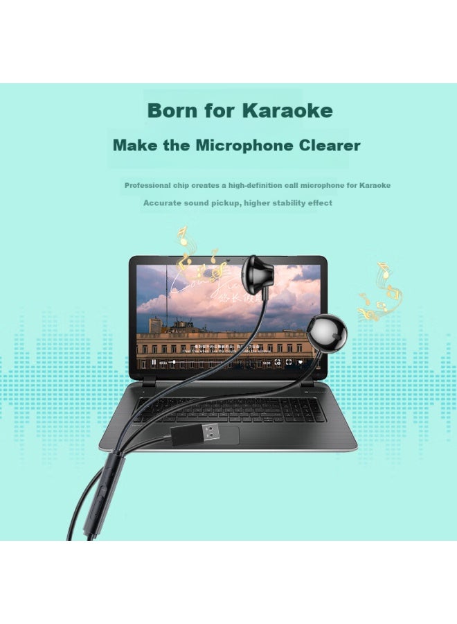Witgoer usb Interface Computer Headset With Microphone 2-in-1 Wired In-ear Desktop Laptop Gaming Esports Specialized - Image 2