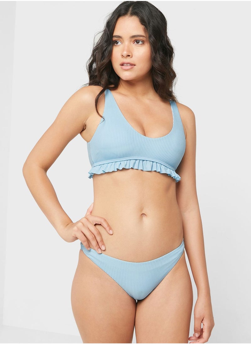 Ginger - Ruffle Hem Crop Bikini Set - Image 1