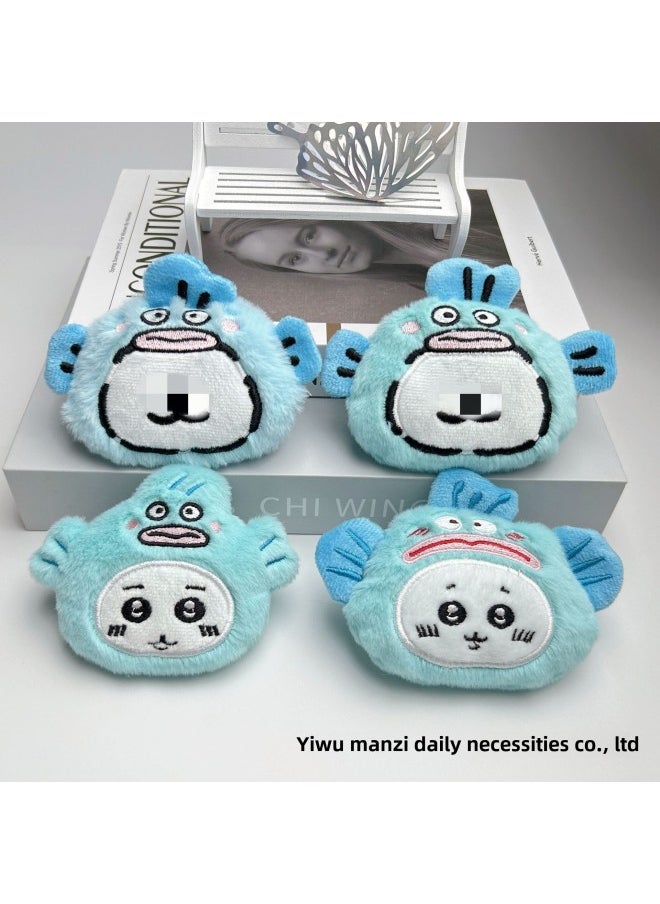 Ugly Fish Headgear Line White Dog Squeak Plush Pendant Small Eight Xiaoji DIY Shoes And Hats Brooch Accessories-Specifications:Blue Ugly Fish Head Cover Small White Dog-Color:Brooch - pzsku/Z11653868051AEA4D8766Z/45/_/1741676631/15815072-765c-4590-a0b2-f575b6f79194