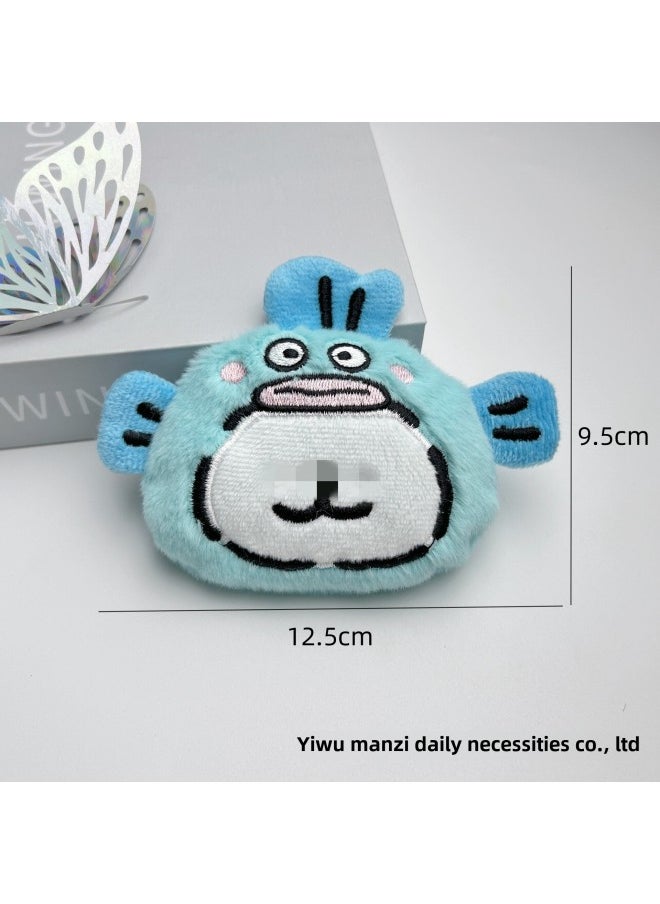 Ugly Fish Headgear Line White Dog Squeak Plush Pendant Small Eight Xiaoji DIY Shoes And Hats Brooch Accessories-Specifications:Blue Ugly Fish Head Cover Small White Dog-Color:Brooch - pzsku/Z11653868051AEA4D8766Z/45/_/1741676660/60cd3250-f20b-4593-a7e6-82a1494ad3e5