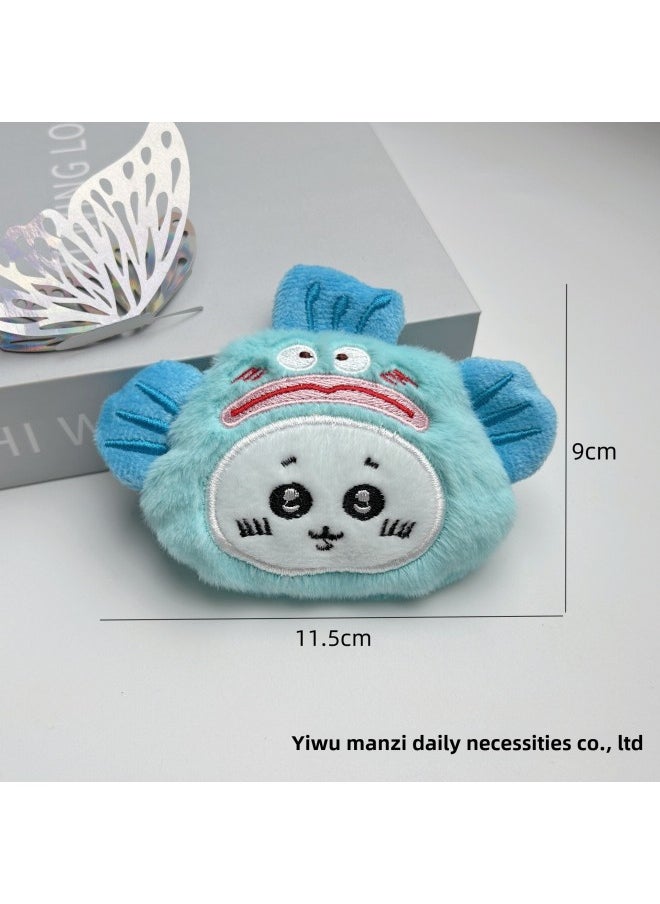 Ugly Fish Headgear Line White Dog Squeak Plush Pendant Small Eight Xiaoji DIY Shoes And Hats Brooch Accessories-Specifications:Blue Ugly Fish Head Cover Small White Dog-Color:Brooch - pzsku/Z11653868051AEA4D8766Z/45/_/1741676676/6185c7f2-43c6-4cd0-9eb4-c3e9a912ce87