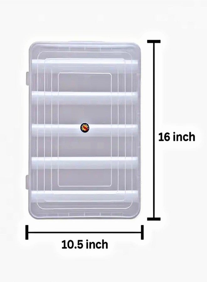 VILOMP 5 ROD Transparent Stylish Multipurpose 5 rod Bangle Box Chudi Set Organizer Jewelery Storage Display Box for Bangles For Women and Girls, Plastic(Large) - Image 2