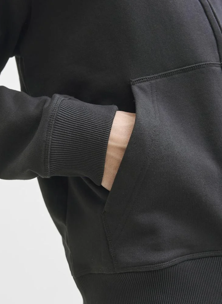 JACK & JONES Logo Zip Through Hoodie