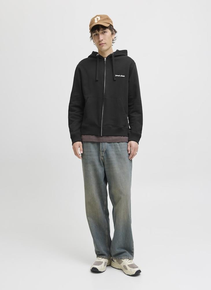 JACK & JONES Logo Zip Through Hoodie - Image 5