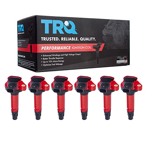 TRQ Ignition Coil Set 6 Piece Performance Compatible with 11-23 Ford 13-19 Lincoln - Image 2