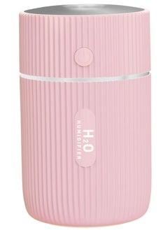 هومار كيت الناقل التسلسلي العام المرطب الهواء المحمولة القابلة لإعادة الشحن ، مع أضواء LED 220ml الوردي  - Image 2