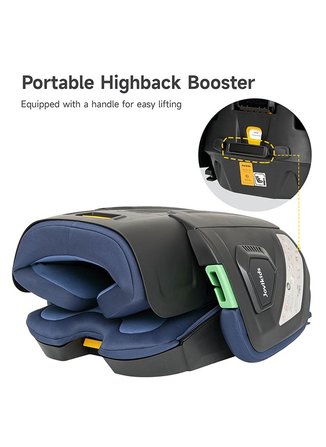 Jovikids - Cabin Size Portable Rober i-Size Booster Seat With ISOFIX, 100 - 150 CM (Approx. 3 To 12 Years), Adjustbale Height And Width, ECE R129, Blue - Image 1