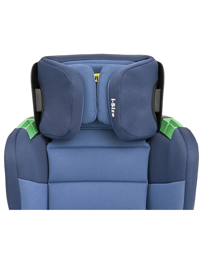 Jovikids - Cabin Size Portable Rober i-Size Booster Seat With ISOFIX, 100 - 150 CM (Approx. 3 To 12 Years), Adjustbale Height And Width, ECE R129, Blue - Image 1