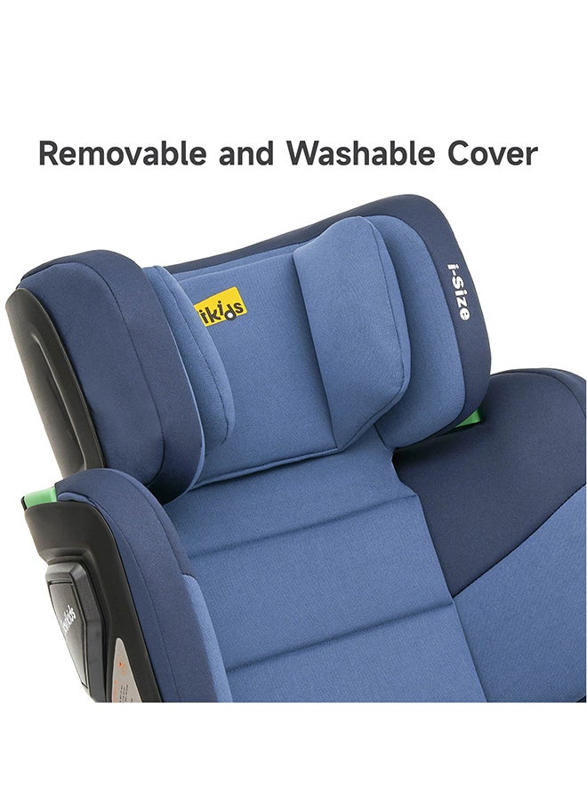 Jovikids - Cabin Size Portable Rober i-Size Booster Seat With ISOFIX, 100 - 150 CM (Approx. 3 To 12 Years), Adjustbale Height And Width, ECE R129, Blue - Image 1