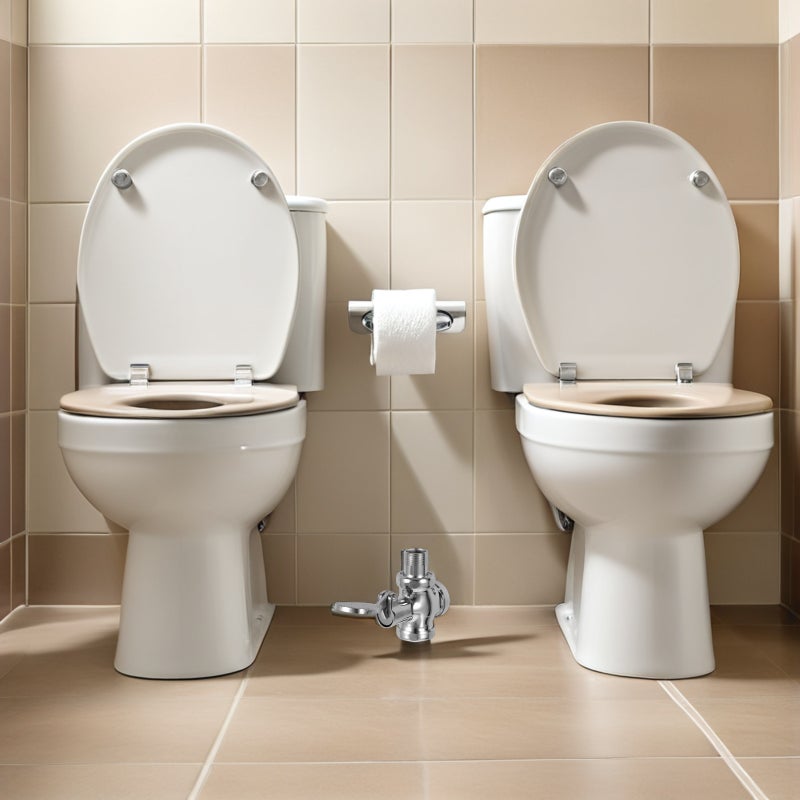 🚽 مجموعة استبدال صمام دواسة قدم للحمام مع صمام تدفق موفر للمياه وسهلة التركيب - Image 5