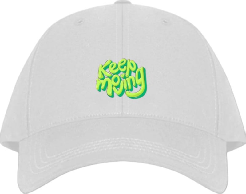 Keep moving Planets unisex baseball cap White
