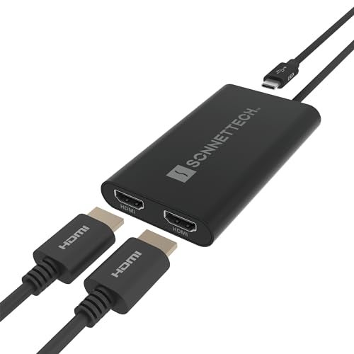 SoNNeT DisplayLink USB-C to Dual 4K 60Hz HDMI Adapter - Image 1