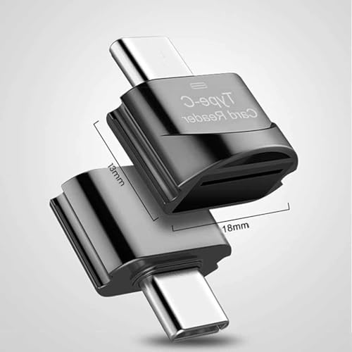 Verilux قارئ بطاقة micro SD من Verilux® Mini Type C مع سلسلة مفاتيح USB C إلى micro SD SDHC SDXC OTG متوافق مع أجهزة الكمبيوتر المحمولة و MacBook و Samsung Galaxy Note 20 S20 - Image 4