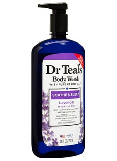 Dr Teal's Epsom Salt Body Wash Lavender, 710 ml, with Epsom Salt Body Wash Eucalyptus and Spearmint, 710 ml  - Image 3