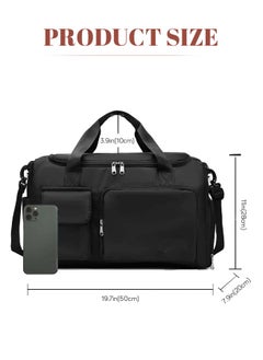 roaiss Large Capacity Gym Sacks Waterproof Duffel Bag for Women Men Travel Sports Yoga Overnight Bag with Shoes Compartment  - Image 5