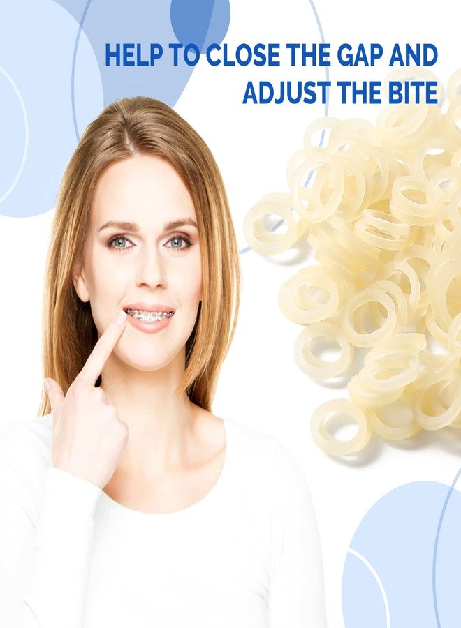 چاي ام يو أربطة تقويم الأسنان من JMU، 1/8 بوصة، وزن ثقيل 6.5 أونصة، عبوة من 500 رباط مطاطي داخل الفم، أربطة مطاطية للأسنان مصنوعة من اللاتكس، صنع في الولايات المتحدة الأمريكية - Image 2