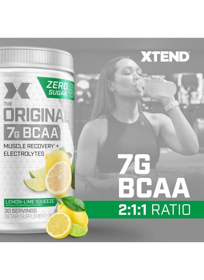 SCIVATION XTEND Original BCAA Powder Lemon Lime Squeeze | Sugar Free Post Workout Muscle Recovery Drink with Amino Acids | 7g BCAAs for Men & Women | 30 Servings  - Image 3