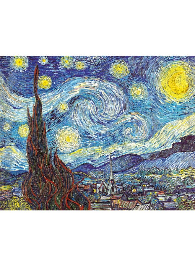 Jigsaw Puzzles 500 Piece For Adults Vincent Van Gogh The Starry Night, June 1889 Easy Storage Snug Interlocking Plastic Puzzle No Glue Required 【H1758】 - Image 2
