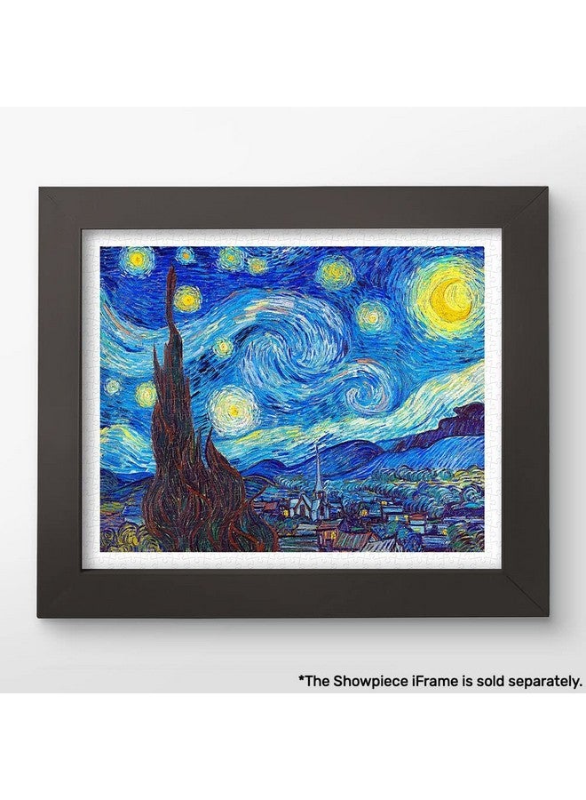 Jigsaw Puzzles 500 Piece For Adults Vincent Van Gogh The Starry Night, June 1889 Easy Storage Snug Interlocking Plastic Puzzle No Glue Required 【H1758】 - Image 3